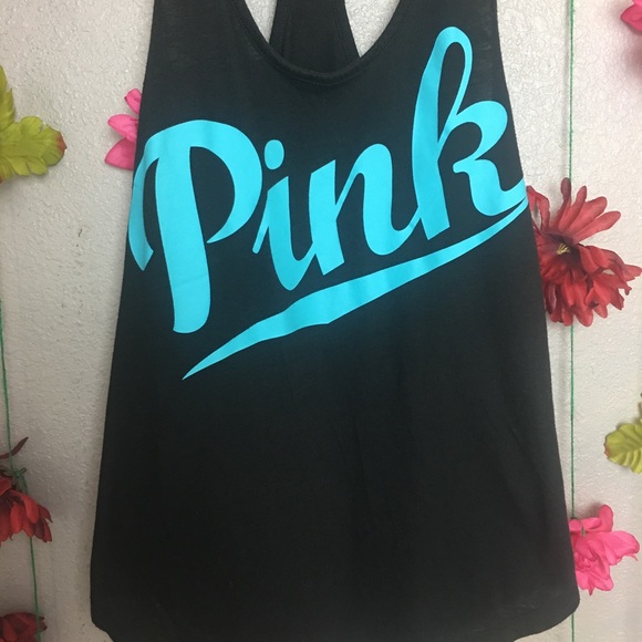 ❤️SOLD❤️Pink Victoria's Secret black tank top - Picture 4 of 5